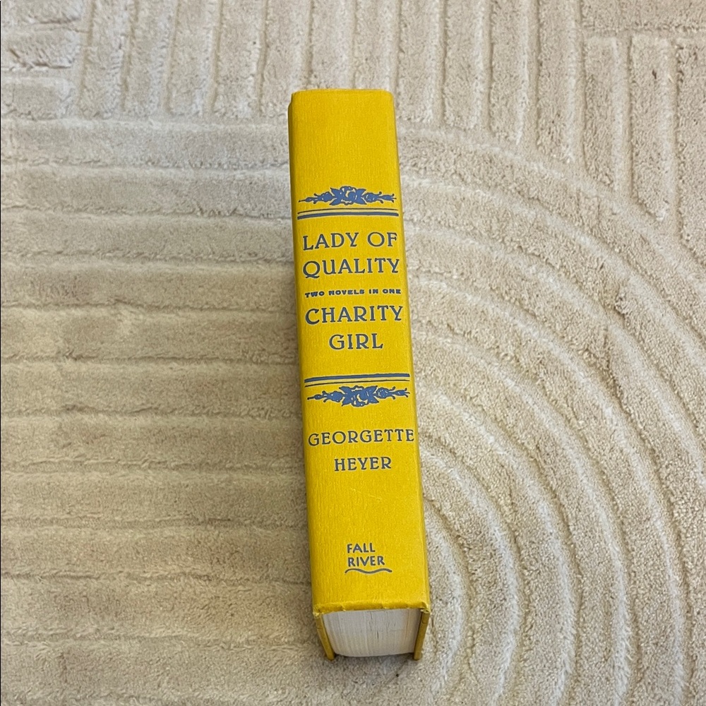 Yellow Hardcover Book by Georgette Heyer